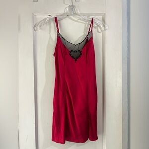 Victoria Secret Silk Gold Label Heart Lace Chemise S or P